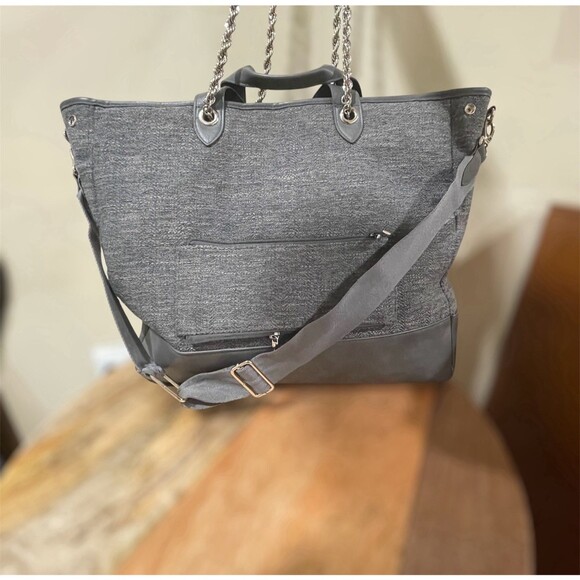 BEIS Everyday Tote Charcoal by Shay Mitchell | Large Carryall Bag Travel Work - Picture 2 of 7